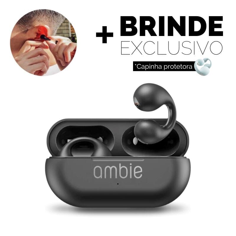 Auscultador de Condução Óssea- Ambie™ (ENVIO EM 48H + BRINDE)